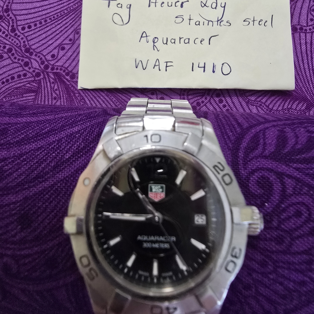 Tag Heuer Aquaracer Black and Silver Women's Watch